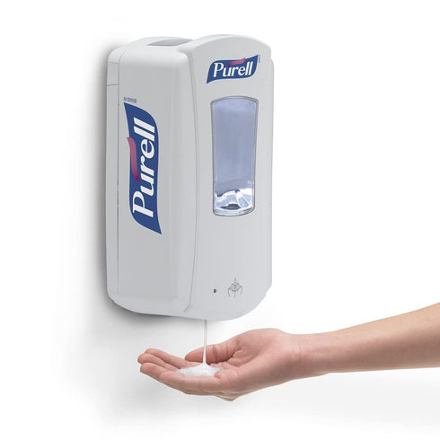 LTX-12 LTX-12 1200 mL (Pack 1) 1920-01 PURELL Touch-Free Hand Sanitizer Dispenser, White, for PURELL Hand Sanitizer