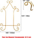 Plate Stand Holder for Wall Hanging Display Rack, Metal Easel Photo Holder for Books, Bowls, Platters