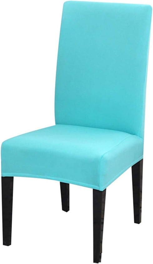 2 Pack Dining Chair Covers, Stretch Spandex Removable Washable Protector Chair Slipcovers for Dining Room Kitchen (Sky