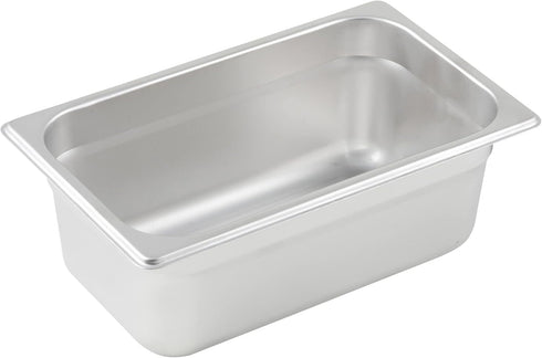 WINCO Anti-Jamming Steam Pan, 1/4 by 4-Inch, 24-Gauge Kitchen Tool
