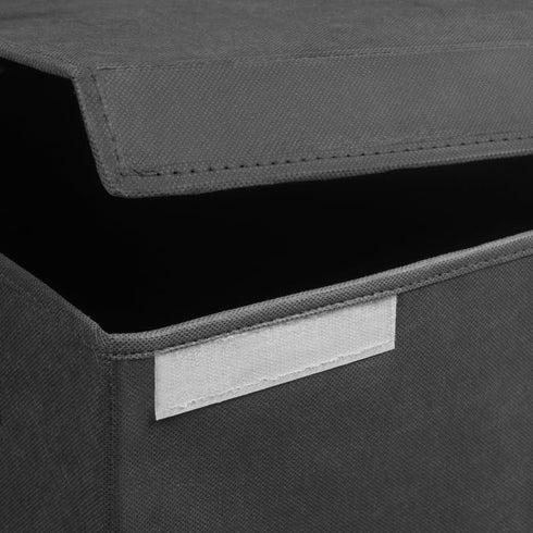 Niche Cubo Foldable Fabric Storage Trunk with Label Holder - Grey