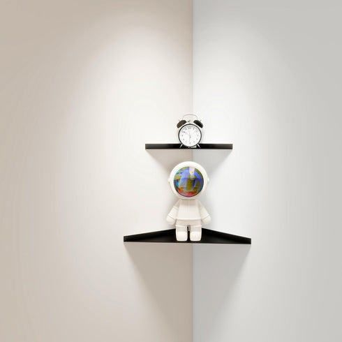 YUjieSTC 3.0mm Rooms(11 (11.3 inch Corner Shelf, Aluminum Alloy Corner Shelf Wall Mounted, for Bathrooms,Offices
