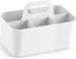 Multiuse Caddy Organizer with Handle - Stackable Plastic Bin for Art, Craft, Makeup, Bathroom, Kitchen, Office