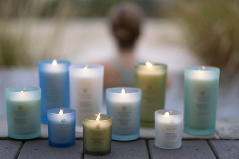 Chesapeake Bay Balance + Harmony Scented Candle - Water Lily Pear Fragrance, 50 Hours Burn Time