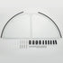 9.5" 2 Bathroom Corner Shower Caddy, Tempered Glass Bathroom Shelves Wall Mounted, Tier Clear Shower Caddy Organizer