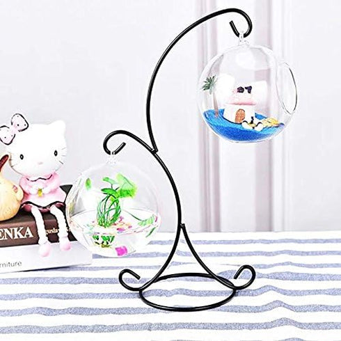 Archi YY YEARCHY Ornament Display Stand Iron Pothook Stand for Hanging Glass Terrarium (Iron Stand)
