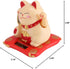 Bewinner Solar Powered Waving Cat, Cute Good Luck Wealth Home Display Car Decor Feng Shui Decoration (Yellow)