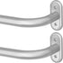 2 Pack Silver Wrap Around Curtain Rod, Heavy Duty Blackout Curtain Rods