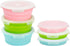 3Pack Collapsible Silicone Food Storage Containers with Lid, 40OZ Foldable Lunch Bowl, Dishwasher Safe