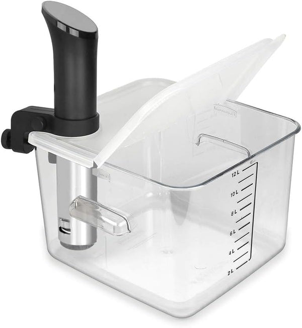 EVERIE Collapsible Hinged Lid for Anova Nano 750w, 800w, 900w, 1000w and Rubbermaid Container 12, 18, 22 Quart