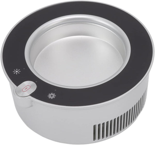 Cooling Heating Coaster Mug Mat, Beverage Heater Base with USB Cable, Dual Use for Office Desk Home