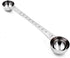 CoaGu Dual-Measure Coffee Scoop Set: 1 Tsp (5ml) & 1 Tbsp (15ml) Long-Handled Stainless Steel Scoops