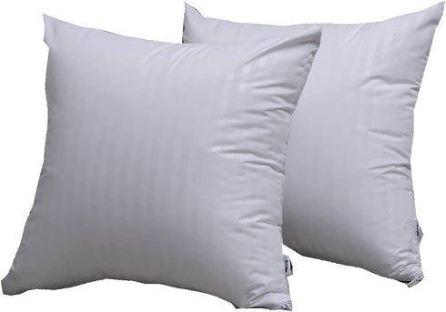 Feather Proof Euro Pillow Protectors 24x24 Set of 2 Waterproof Cover for Goose Down Square Throw Pillows 2 Pack