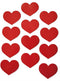 Novel Merk Red Heart Love Small Refrigerator Magnets Set, 12 Pieces for Teacher Decorations