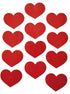 Novel Merk Red Heart Love Small Refrigerator Magnets Set, 12 Pieces for Teacher Decorations