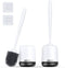 Lefree 2 Pack Silicone Toilet Bowl Brush and Holder Set with Ventilated
