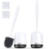 Lefree 2 Pack Silicone Toilet Bowl Brush and Holder Set with Ventilated