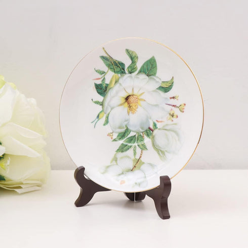 PRETYZOOM 3pcs Plate Stands for Display: 5 Inches Easel Display Stand, Wooden Plate Display Holder, Picture Frame Holder Stand, Table Top Easels for Display