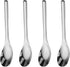 Thick Heavyweight Dinner Soup Spoons, Stainless Steel Tablespoons, 7.1 Inches, Set of 4, Heavy Duty Asian Spoons