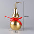 BRABUD Chinese Feng Shui Alloy Gourd Statue, Gold Wu Lou Figurine for Good Luck Wealth Home Decoration (6.3'') ZD081