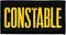 Constable Chest Patch - 4 x 2 - Med. Gold Lettering - Black Backing - Hook Backing Y by Foppapedretti