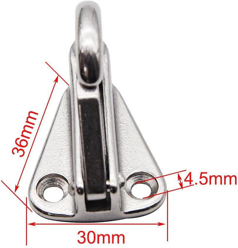 NRC&XRC Spring Snap Attach Rope Hook, Stainless Steel 316 Fender Spring Hook, Fending Hook Marine Clothes Boat Hardware