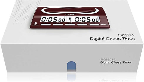 9903a LEAP Chess Clock Digital Chess Timer Professional for Board Games Timer with Alarm Function (Official Store)
