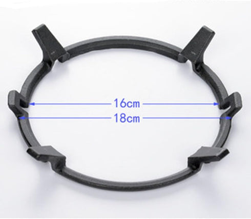 Wok Ring Non-Slip Black Cast Iron Stove Trivets for Kitchen Wok Support, Pan Holder for Gas Hob
