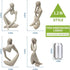 prosfalt Sandstone Resin Thinker Style Abstract Sculpture Statue Collectible Figurines Home Office Bookshelf Desktop