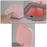 1/2 Gallon Tiny Countertop Trash Can, Push-Button, Pink