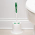 Commercial 34 15" (Pack 4) Libman Round Bowl Brush and Open Caddy, Polypropylene, Standing Height, Green and White
