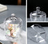 123Arts Glass Sugar Bowl, Candy Jar Storage Jar with Lid for Kitchen Counter