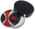 Black Modern Abstract Drinks Coasters with Holder, Set of 6 Suitable for Various Cups