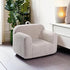 MOMCAYWEX Soft Sherpa Toddler Chair - Light Grey Foam Chair for Kids