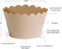 Dress My Cupcake Standard Ivory Beige Cupcake Wrappers, Set of 50
