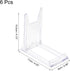 uxcell 4" Plastic Plate Stands for Display Easels Stand Display Stand Plastic Plate Holder for Card Easel Photo Frame Desktop Black 6Pcs