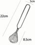 Mini French Spring Whisk, 8.67 Inch Silver Stainless Steel Hand Eggbeater Mixer Blender Stirring Beater Coil Whisk