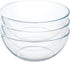5 Inch Glass Mixing Bowls Set, Round Salad Bowls, Small Kitchen Bowls, Set of 3
