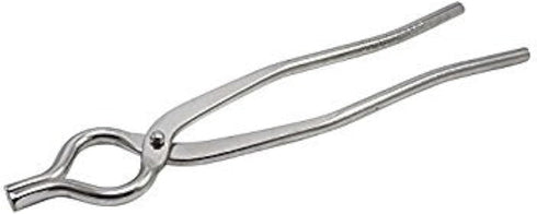 Stainless Steel Pakkad-Big, 1 Pcs, Modern Food Tongs, Silver, 10.4 x 2.2 x 0.2 Inch
