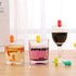 Pineapple Model Glass Marker Set of 6pcs, Silicone Drink Wine Beer Glass Markers