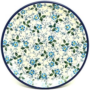 Polish Pottery Plate - Bread & Butter (6 1/4") - Forget-Me-Knot Design