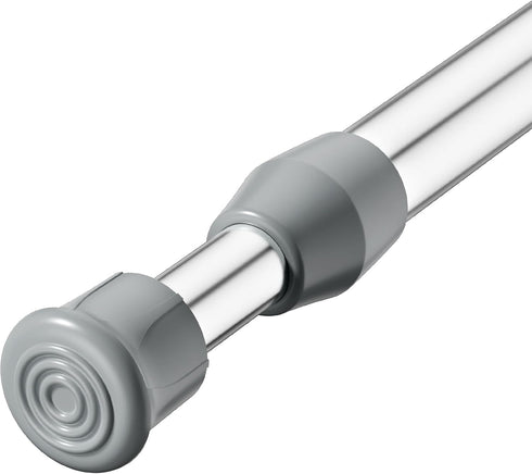 AIZESI Spring Tension Curtain Rod - Short Tension Rod (Silver, 12"-20", 1 Pcs)