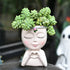 Yoohspoe GAFBV Face Planter, Cute Resin Cactus Face Vase for Indoor Outdoor Plants Home Decor