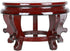 YARNOW Wooden Plant Stand, Rustic Flower Pot Base Holder Stool, Oriental Style Plant Saucer for Vase Display