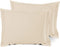 Nestl Cream Soft Pillow Shams Set of 2 - Double Brushed Microfiber Pillow Covers with 1.5” Decorative Flange, Standard