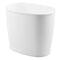 iDesign Kent BPA-Free Plastic Oval Waste Basket, 12" x 8" x 10", White
