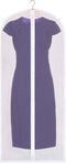 SteadMax Zippered Garment Bag, Large 53 x 23 inches, Dress Bag for Gowns, Suits, Jackets, Water Repellent, Clear (1