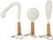 Lily's Home Decanter Cleaning Brush Set, 3 Brushes with Bamboo Handles for Hard to Reach Glassware