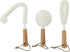 Lily's Home Decanter Cleaning Brush Set, 3 Brushes with Bamboo Handles for Hard to Reach Glassware