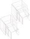 6-Pack Clear Acrylic Display Risers, Showcase Shelf for Figures, Cupcakes, Jewelry Display Stands - 3 Large Size